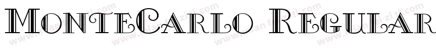MonteCarlo Regular Version 1009Fo字体转换
